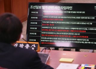 &lt;포토&gt; 조선일보 일가 관련 질의 듣는 윤석열 검찰총장