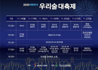 대한민국 우리술 대축제, 16~18일 개최