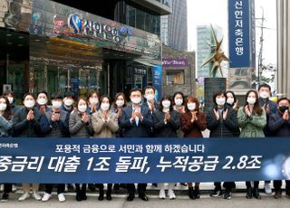 신한저축은행, 중금리대출 잔액 1조원 돌파