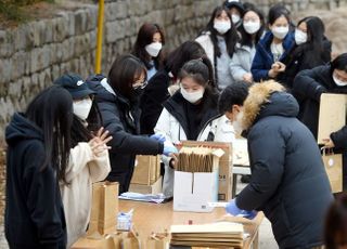 &lt;포토&gt; 코로나19에 달라진 예비소집일 풍경