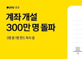 카카오페이證, 출범 9개월 만에 계좌개설 고객 300만명 돌파