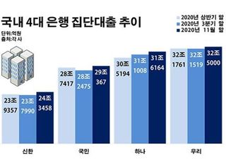 '규제 사각지대' 은행 집단대출, 영끌 바람 속 '복병'