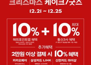 파리바게뜨, 크리스마스 케이크 최대 20% 할인 혜택 제공