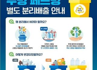 오늘부터 '투명 페트병' 분리배출 의무화 실시