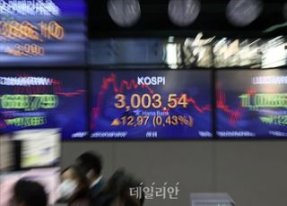 &lt;포토&gt; 코스피 장중 3,000 포인트 경신