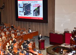 &lt;포토&gt; 동부구치소 집단 감염 질문 이어지는 본회의 코로나19 백신 긴급현안질문