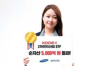 삼성운용, KODEX 2차전지산업 ETF 순자산 5000억원 돌파