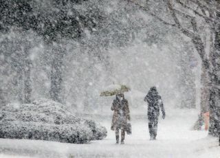 &lt;포토&gt; 한치 앞이 안보이게 쏟아지는 눈