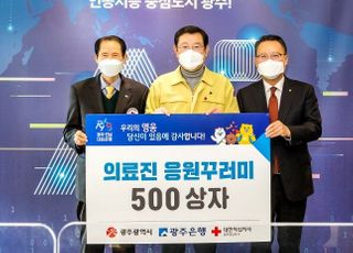 광주은행, 의료진 위한 응원꾸러미 500상자 전달