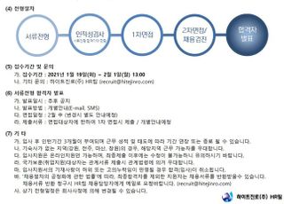 하이트진로, 2021년 대졸 신입사원 50명 채용