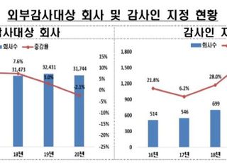 지난해 외감대상기업 3만1744곳…전년 대비 2.1% ↓