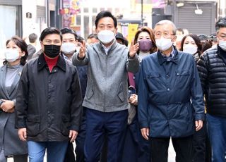 김종인 "오세훈 지지율 상승은 당연, 야권 단일후보 확실"