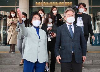 [4·7 재보선] 서울 선거판에 이재명도 발 디뎠다…박영선과 전격 회동