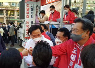 [4·7 재보선] 정진석 "이런 네거티브, 12대 총선 이래 처음"…정운천 "심판해야 호남 살린다"