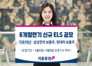 키움증권, ‘6개월만기 신규 ELS’ 공모