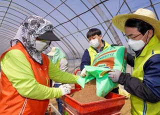 농협금융, 영농철 맞아 농촌 일손돕기 실시