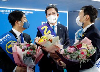 대의원 최하위 김용민, 합산서 1위…與 친문 강경파 '위력' 확인