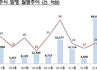 4월 기업 주식 발행 5조8천억 급감…'대규모 IPO 기저효과'