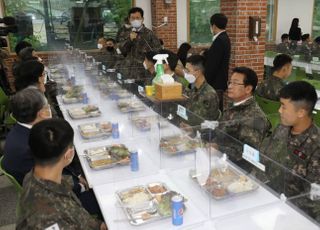 송영길 대표, 군부대 방문