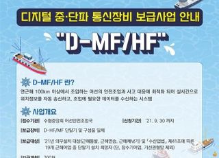 해상 디지털 통신장비 설치에 국고보조금 지원