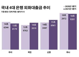 '코로나 트라우마' 은행 외화대출 또 사상 최대