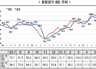 기업 체감경기 호조세 다소 위축…7월 BSI 전망치 102.3