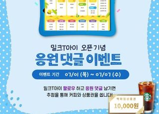 유아 학습패드 밀크티 아이, 인스타그램 이벤트 “100명에 푸짐한 선물”