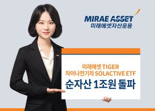 미래에셋 ‘TIGER 차이나전기차 ETF’ 순자산 1조 돌파