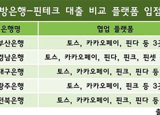 지방은행-핀테크 동맹에 시중銀 '심기불편'