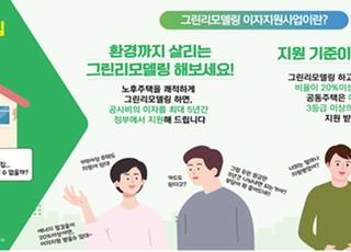 국토부, 그린리모델링 지원대상 금액·공사항목 확대