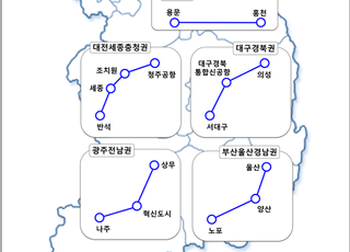 국토부, 7.6조 규모 비수도권 광역철도 5개 선도사업 선정