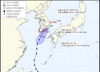[태풍 오마이스] 제주 통과 중…자정 무렵 남해안 상륙 예상