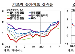 한은 “기조적 물가 오름세, 경기회복세 따라 증가”