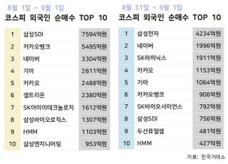 코스피 간보는 외국인...성장·가치주 다 담았다