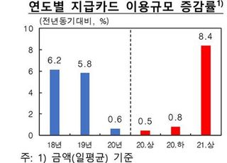 하루 평균 카드사용 2조7천억…비대면 결제 급증