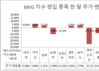 잘나가던 BBIG, 게임주 겹악재에 수익률 '뚝뚝'