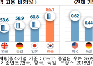 한경연 “韓 중소기업 종사자 비중 美의 두 배”