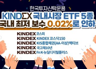 한투운용, 국내시장 ETF 5종 보수율 업계 최저로 내린다