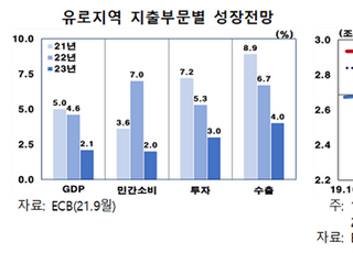 한은 “유럽 4분기 GDP, 팬데믹 이전으로 회복 전망”