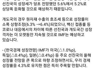 홍남기 “IMF 성장률, 선진국 대비 빠른 회복 인정한 것”