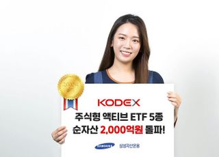 삼성자산운용 ‘KODEX 주식형 액티브 ETF’ 순자산 2000억 돌파