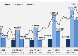 ‘3Q 깜짝실적’ 팬오션, 中 항만정체 등에 4Q도 시황호조 전망