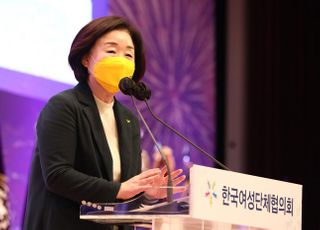 전국여성대회 축사하는 심상정