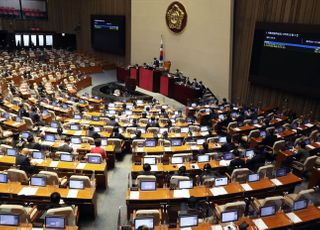 국회 본회의 가결되는 '아들 퇴직금 50억' 곽상도 의원 사직의 건