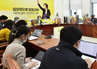 국방관련 공약발표 하는 심상정