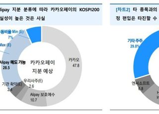 유안타증권 “카카오페이, 코스피200 특례편입 불확실”