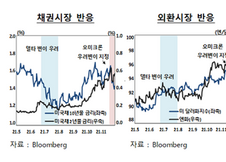 해외 IB "오미크론, 델타 변이보다 금융시장에 더 큰 영향"