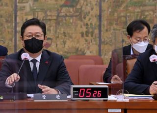 국회 언론·미디어 제도개선 특위 출석한 황희 문체부 장관과 한상혁 방통위원장