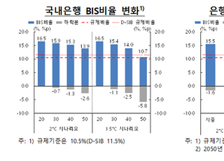 한은 “탄소중립, 은행 건전성 '악화'...BIS 비율 최대 5.8%p↓”