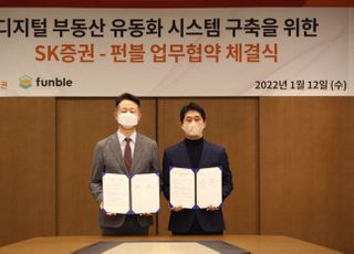 SK증권, 블록체인 기반 부동산 유동화 시스템 구축 협약